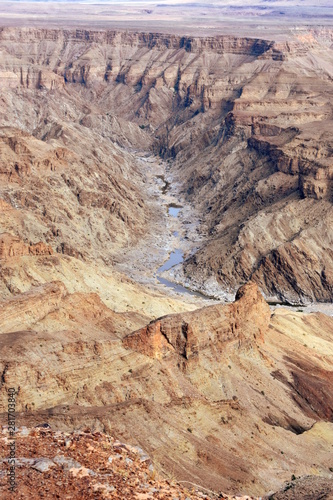 Portrait of the Fish River Canyon in Namibia