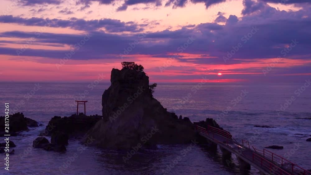 Dawn on Benten Island, Iwaki, Fukushima Prefecture, Japan Dawn on Benten Island, Iwaki, Fukushima Prefecture, Japan