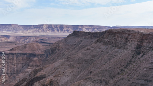 Cliff ridge of the Namibian Fish River Canyon