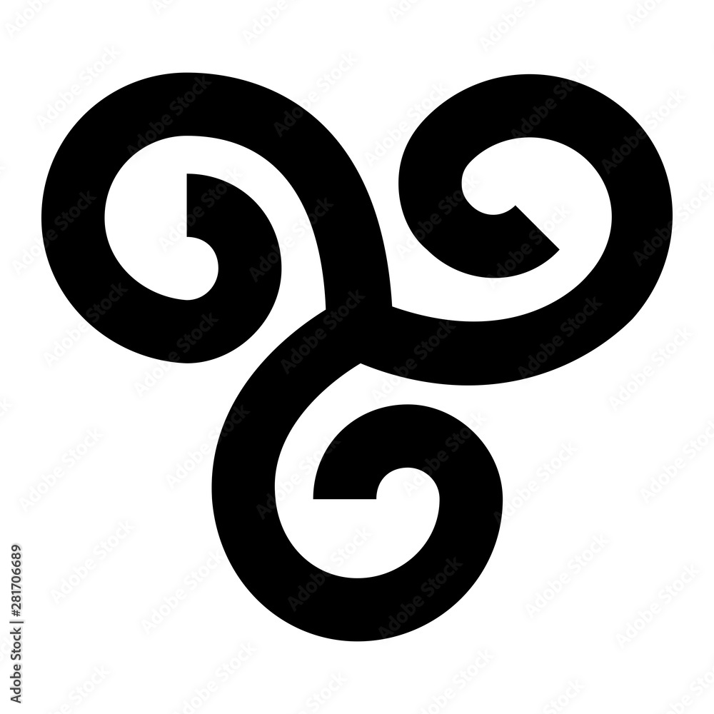 Triskelion symbol icon