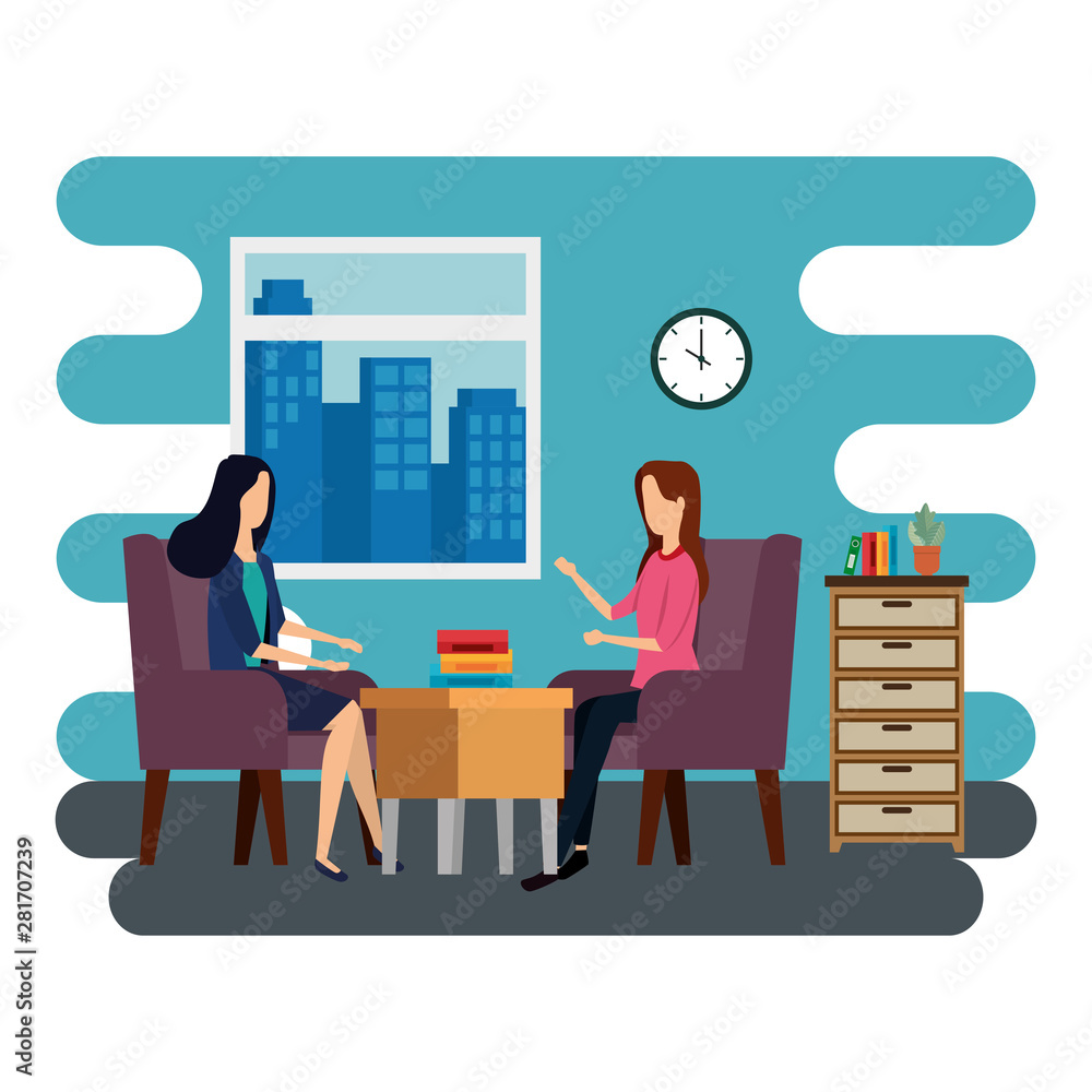 elegant businesswomen workers in the office elegant businesswomen workers in the office