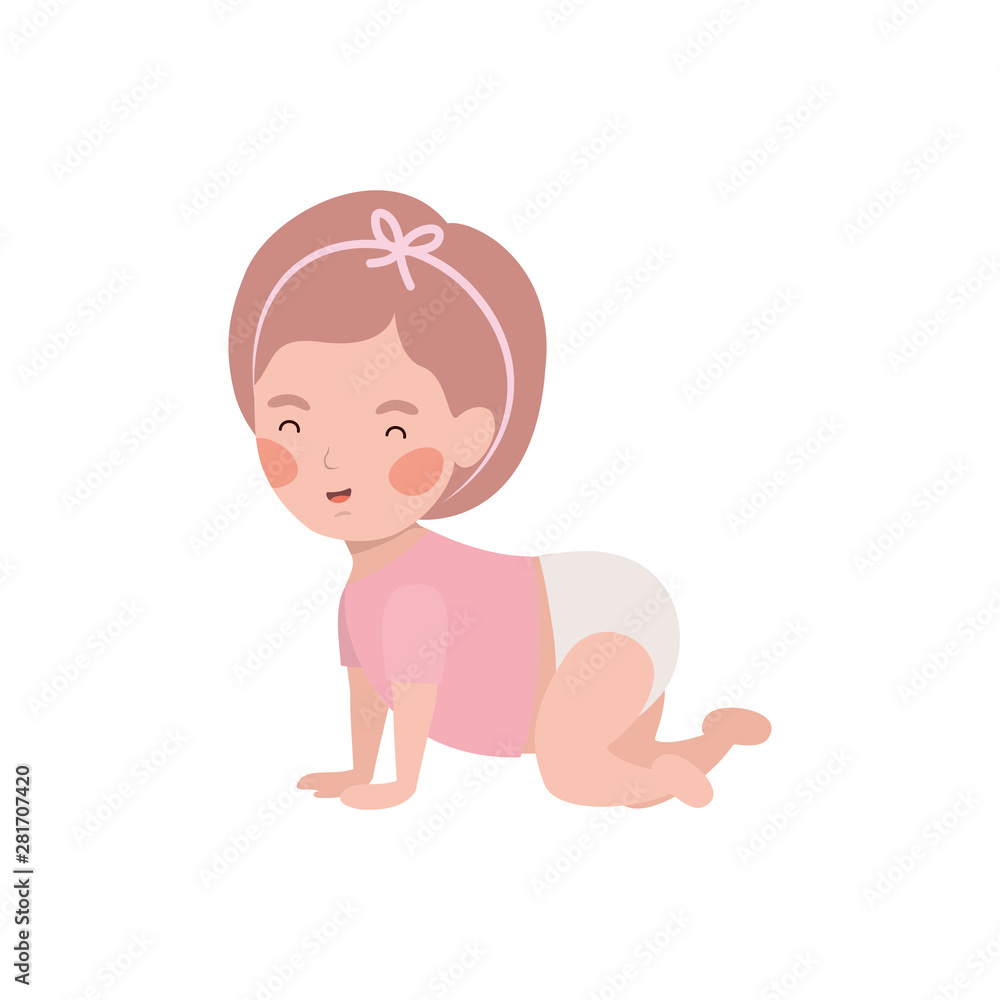 Isolated baby girl design vector illustration Isolated baby girl design vector illustration