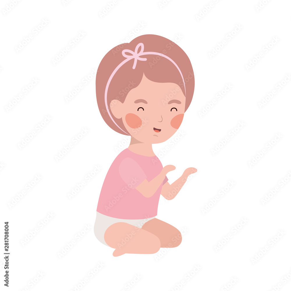 Isolated baby girl design vector illustration Isolated baby girl design vector illustration