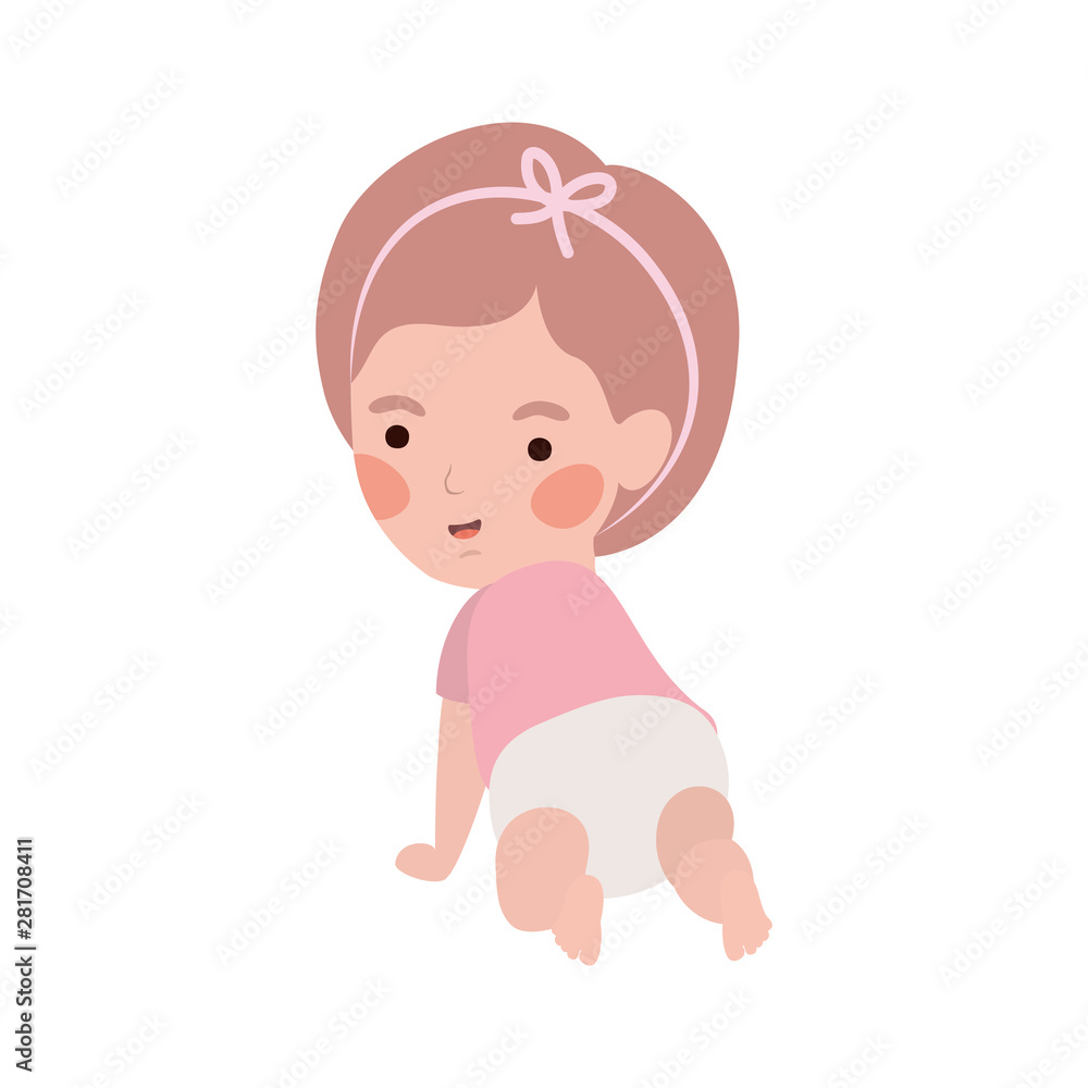 Isolated baby girl design vector illustration Isolated baby girl design vector illustration