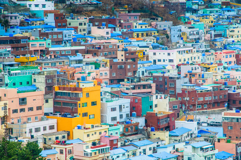 Aerial view of the city