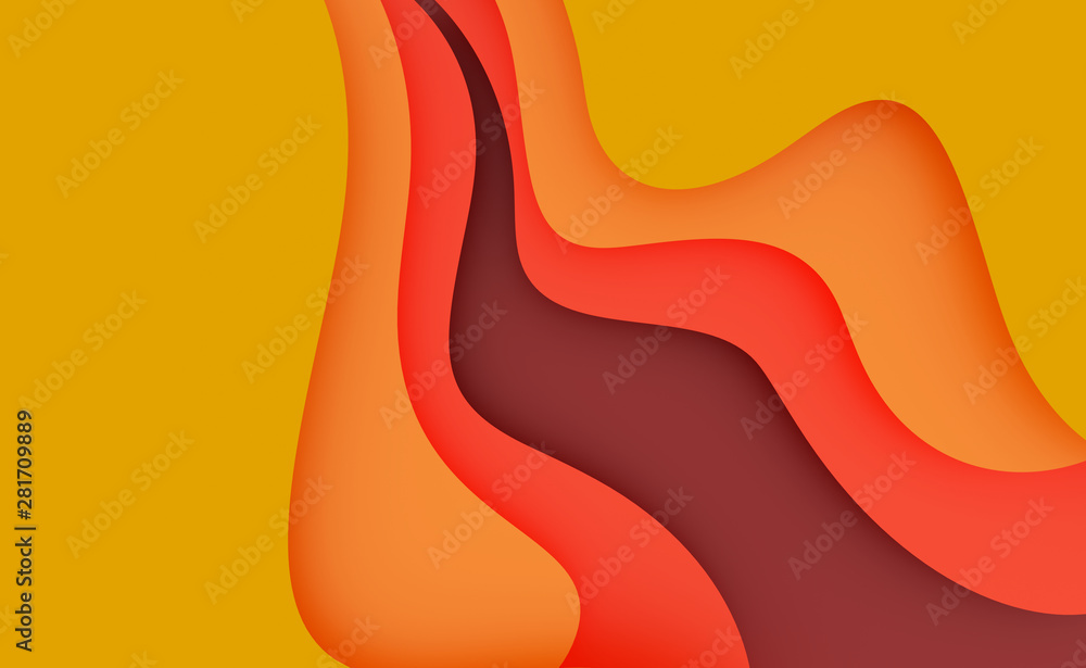 Obraz premium 3d abstract paper cut background for banner,poster,card,cover,brochure.3d illustration