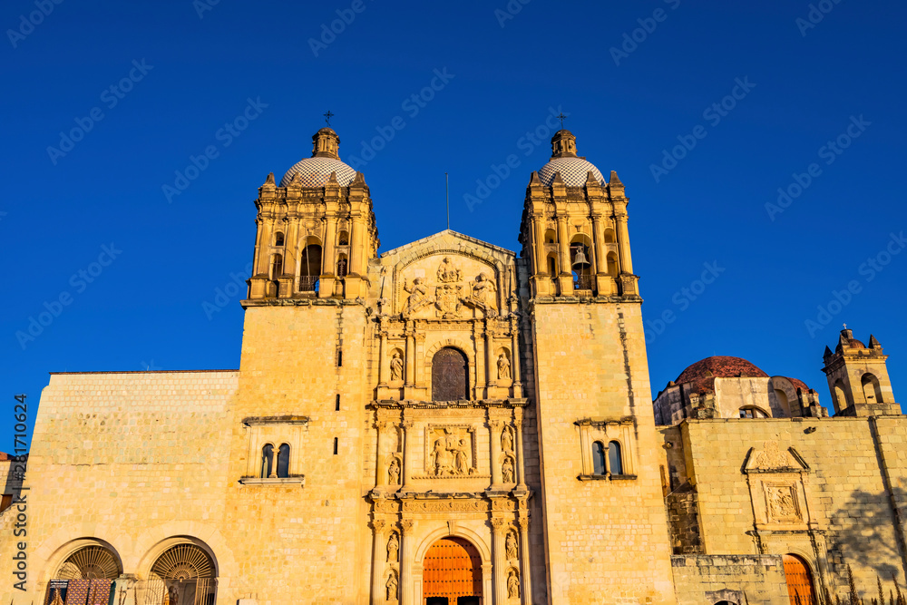 Santo Domingo de Guzman Facade Church Oaxaca Mexico