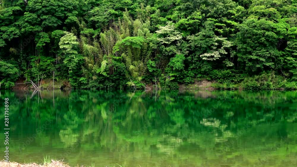 View of lake Ikeda, Miyoshi, Tokushima, Shikoku, Japan View of lake Ikeda, Miyoshi, Tokushima, Shikoku, Japan