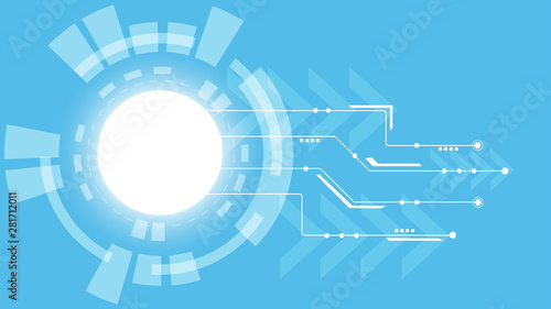 Abstract Digital background.Business growth transformation to digital and Successful financial technology.