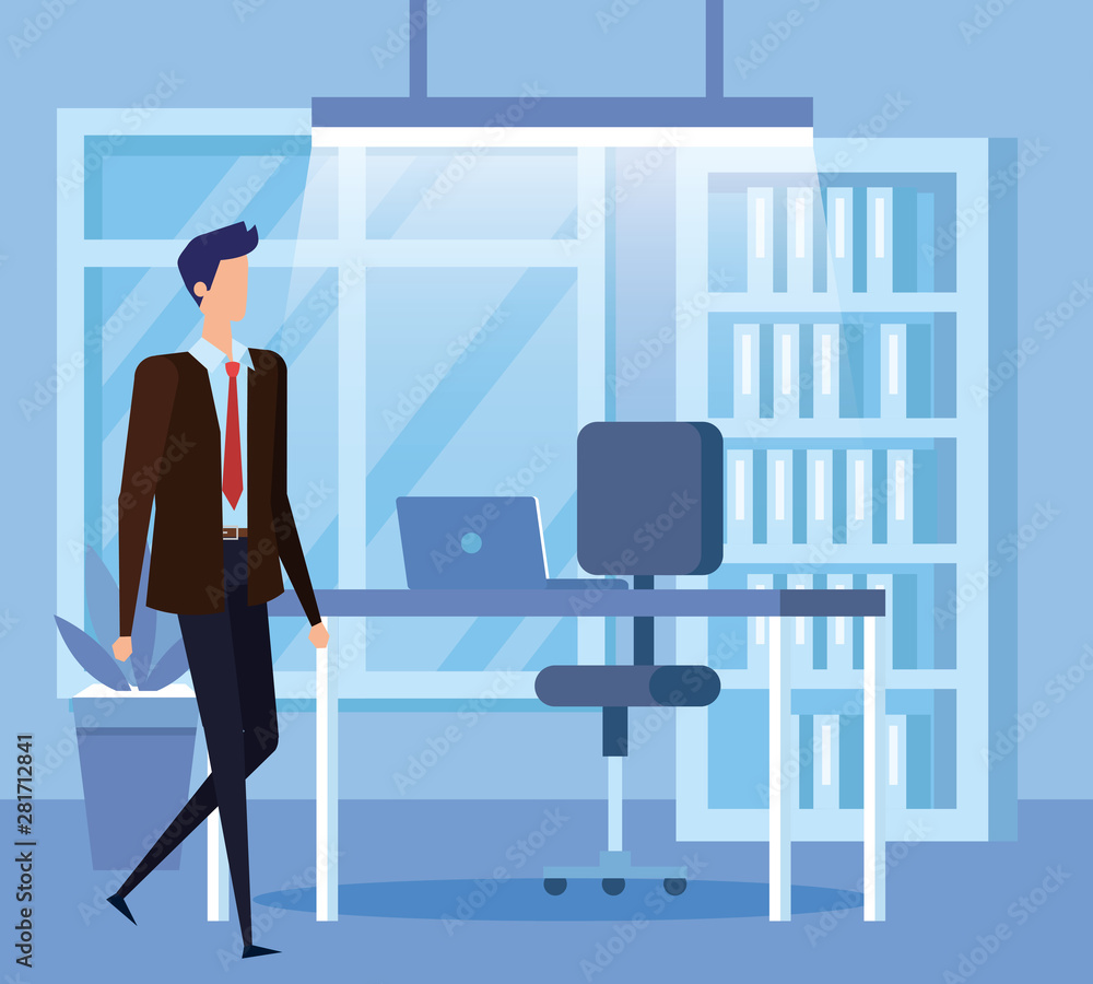 elegant businessman worker in the office scene elegant businessman worker in the office scene