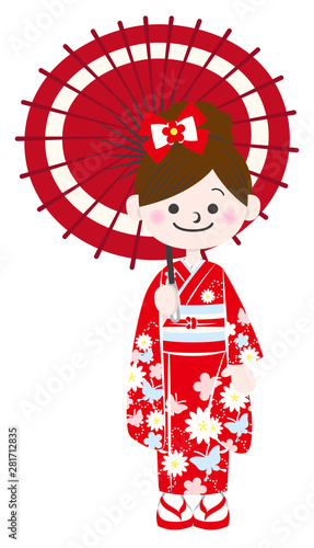 和服の女性