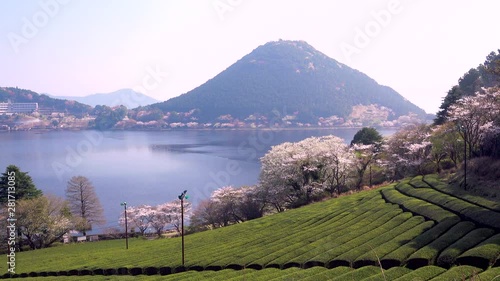 Imuta-ike Lake, Satsumasendai, Kyushu Island, Japan photo