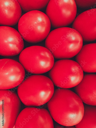 Set of red tomatoes