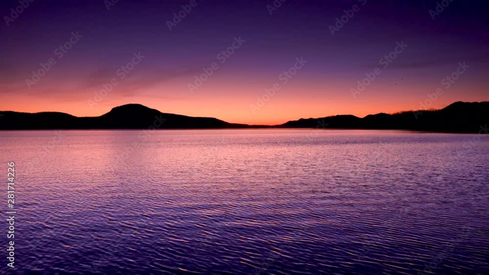 Lake Kussharo at purple dawn Lake Kussharo at purple dawn