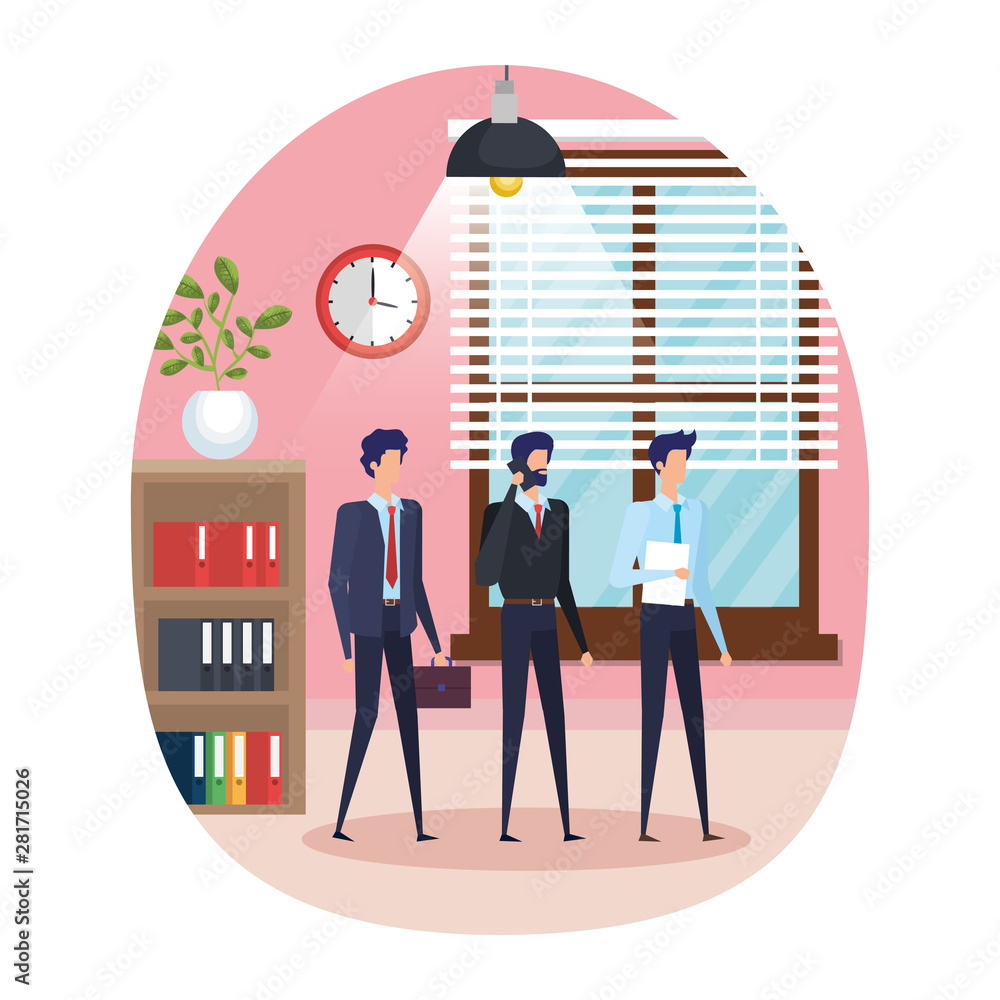 businessmen using smartphone in the workplace businessmen using smartphone in the workplace