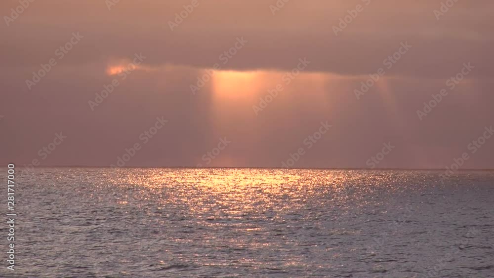 Sea at sunrise, Nemuro, Hokkaido, Japan Sea at sunrise, Nemuro, Hokkaido, Japan