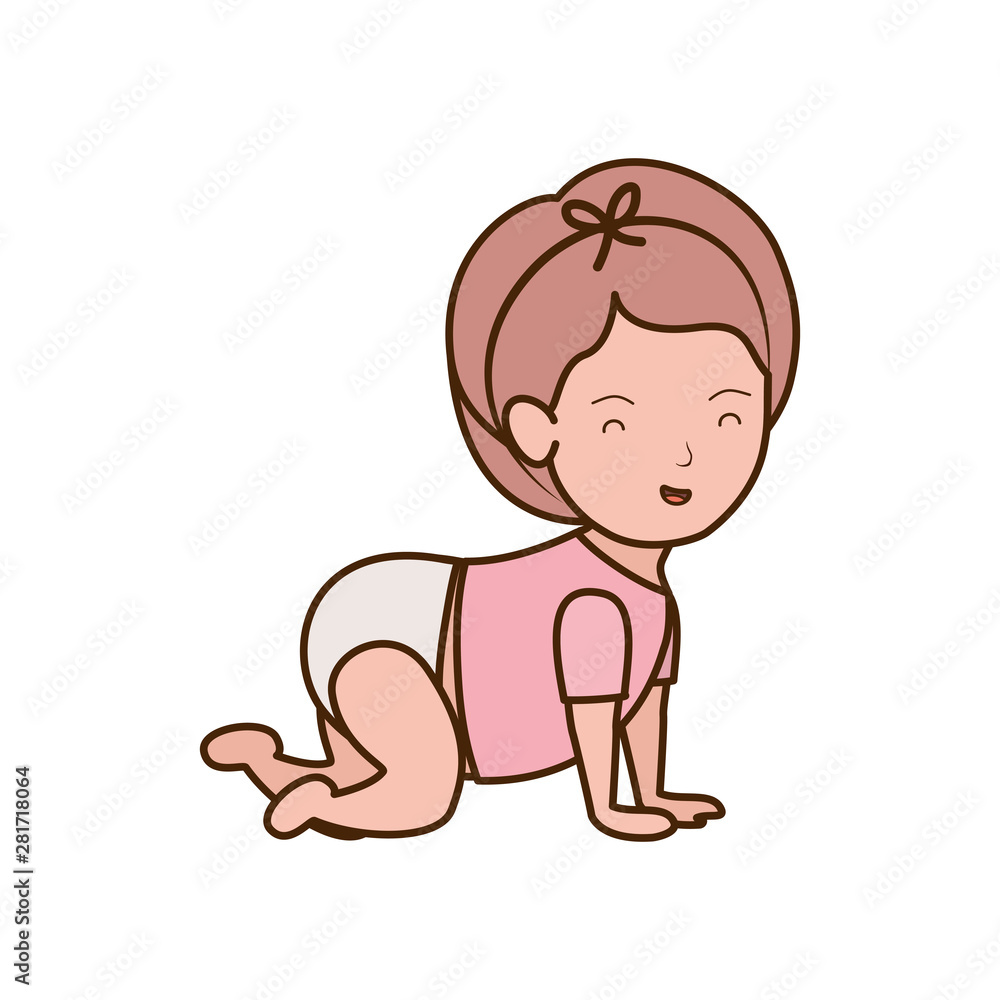 Isolated baby girl design vector illustration Isolated baby girl design vector illustration