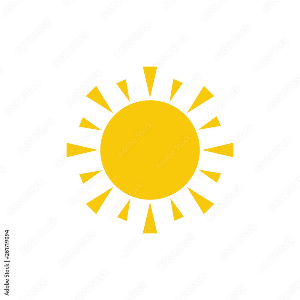 Sun Symbol Icon Vector Design Illustration Sun Symbol Icon Vector Design Illustration