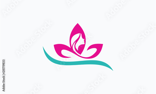 Woman Spa Logo Design Template