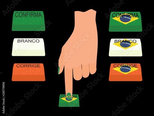 Ballot box. Urn technology used in Brazil.