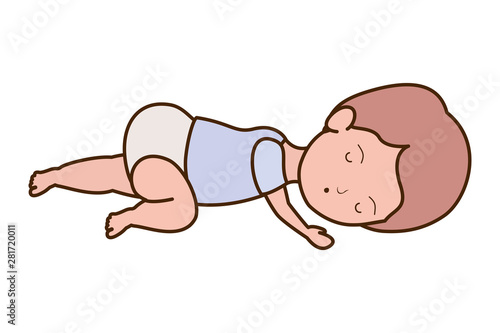 Isolated baby boy design vector illustration