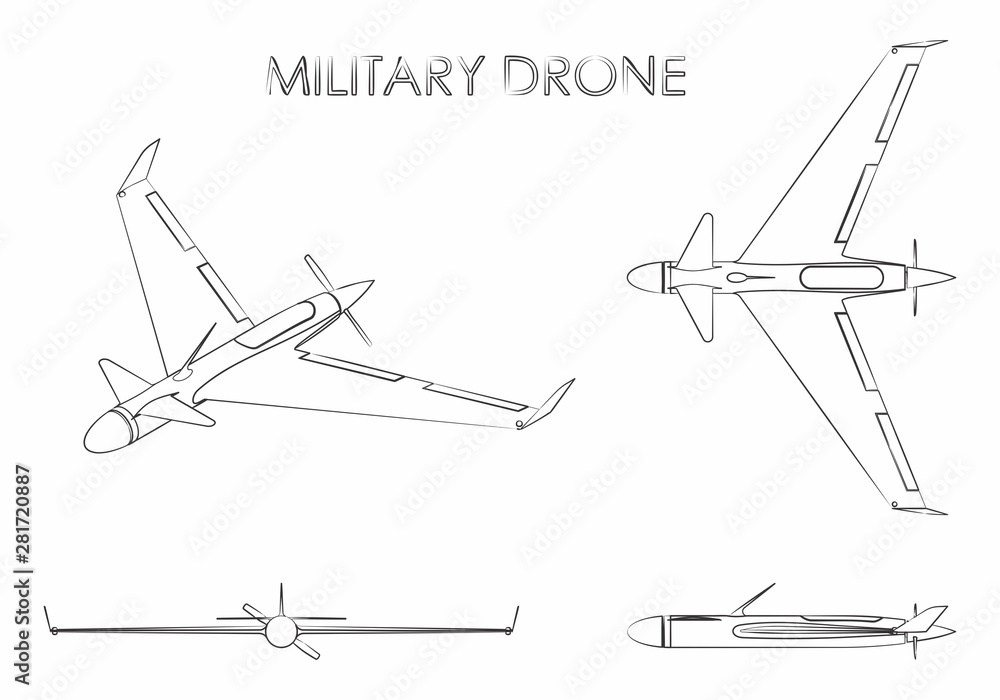 Military drone eagle.