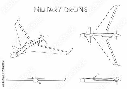 Military drone eagle.