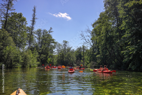 Fototapeta Naklejka Na Ścianę i Meble -  Mazury-river Krutynia in north-eastern Poland