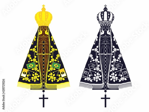 Our Lady Aparecida. Saint of catholic church.