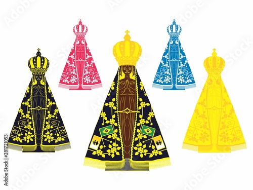 Our Lady Aparecida. Saint of catholic church.