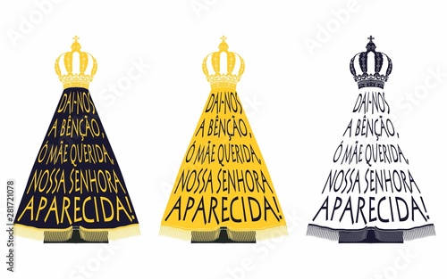 Our Lady Aparecida. Saint of catholic church.