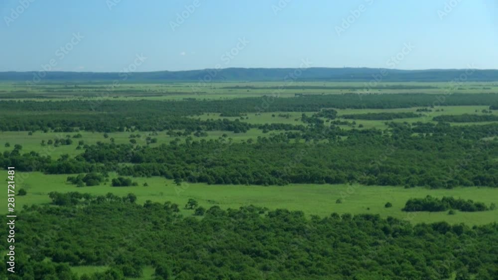 Panning shot of landscape