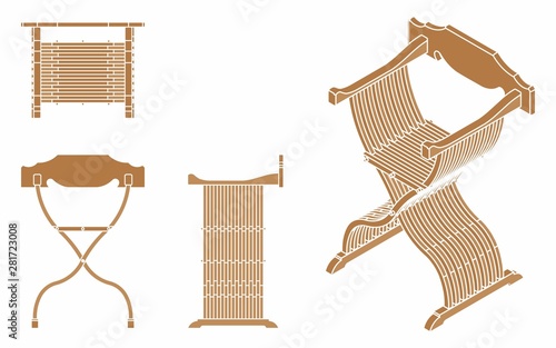 Roman seat colored