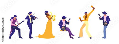 musicians people playing instrument orchestra