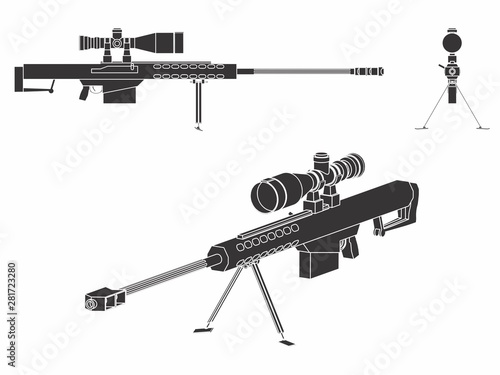 Sniper gun colored