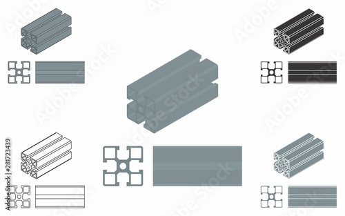 Steel section frame