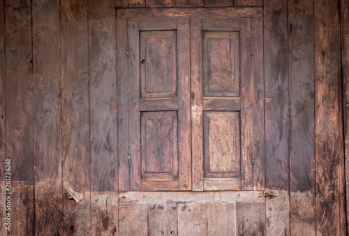 old shuttered window