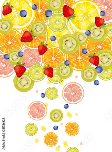 果物水彩画