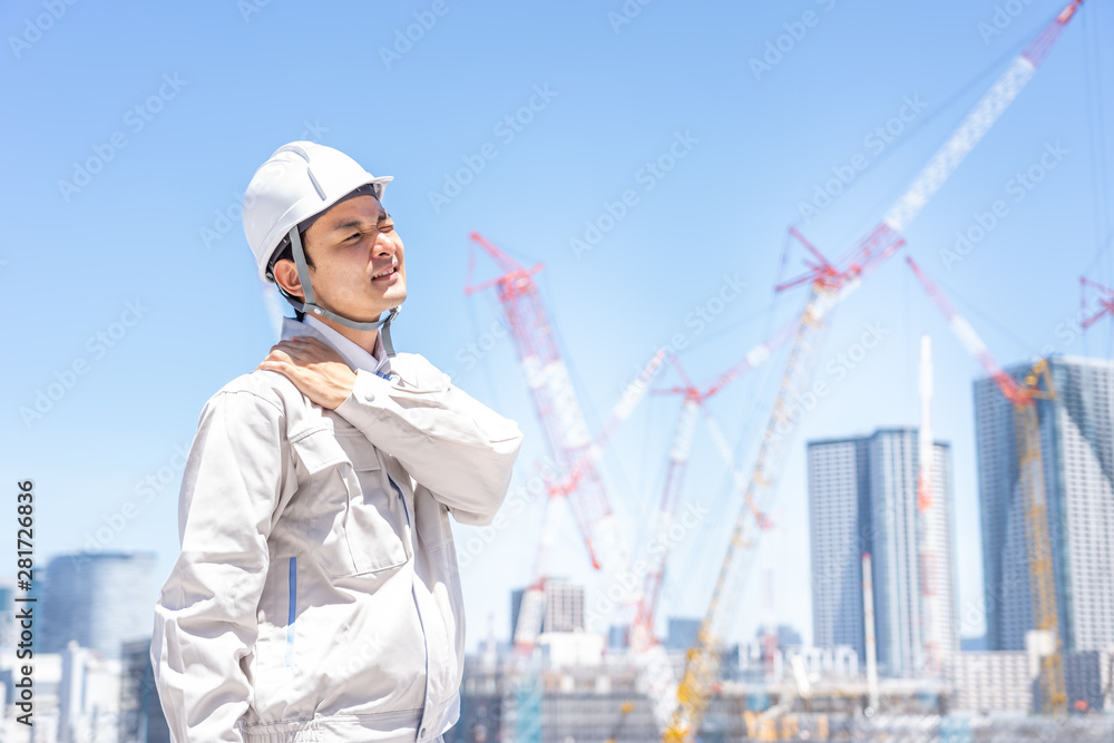 asian engineer worker working in construction site asian engineer worker working in construction site