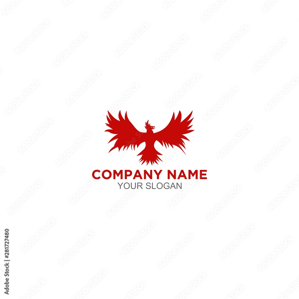 Red Phoenix Logo Design Vector Red Phoenix Logo Design Vector