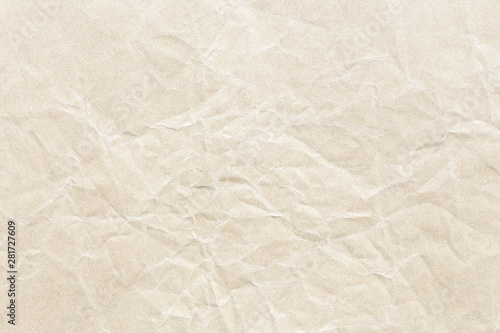 Old Brown crumpled kraft paper texture