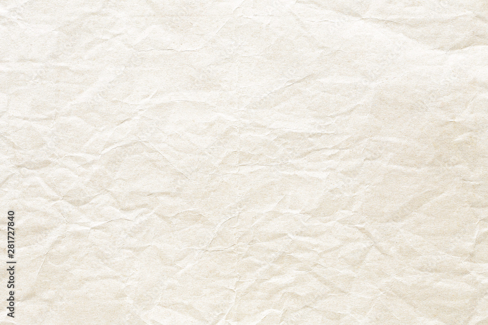 Obraz premium Old Brown crumpled kraft paper texture