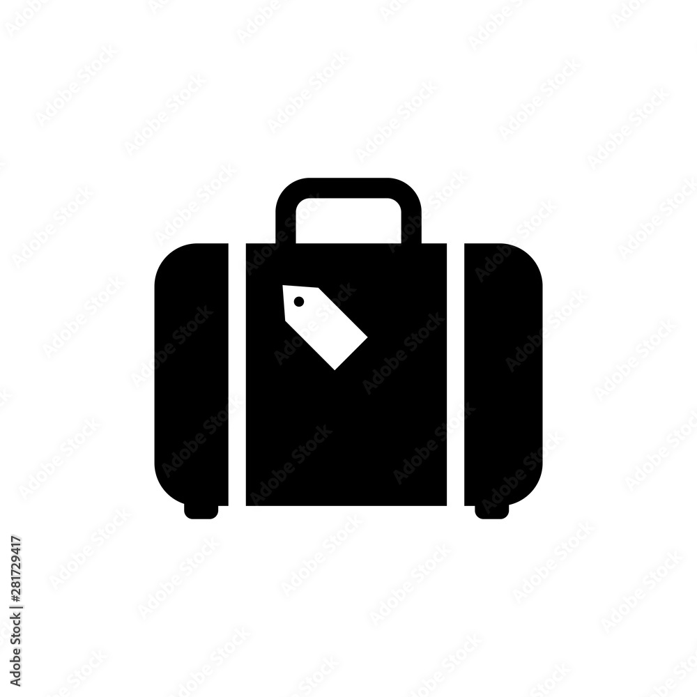 Suitcase Symbol Icon Vector Design Illustration Suitcase Symbol Icon Vector Design Illustration
