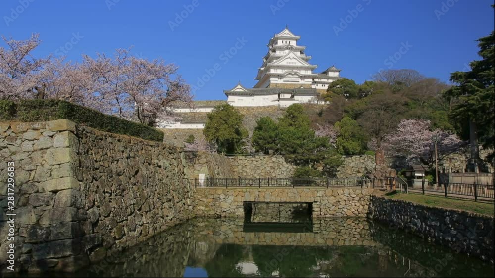 Castle at springtime, Himeji, Hyogo Prefecture, Japan Castle at springtime, Himeji, Hyogo Prefecture, Japan