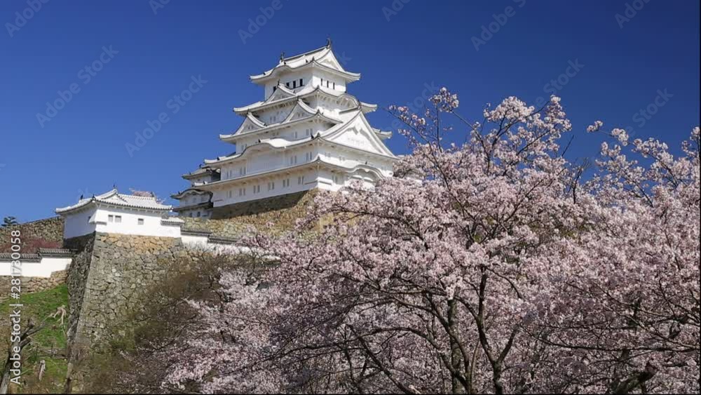 Castle at springtime, Himeji, Hyogo Prefecture, Japan Castle at springtime, Himeji, Hyogo Prefecture, Japan