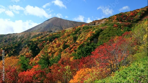  Mount Azuma Kofuji in autumn, Japan photo