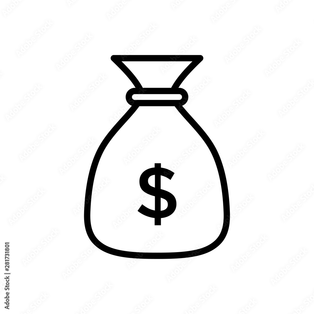 Money Bag Icon Vector design template Money Bag Icon Vector design template