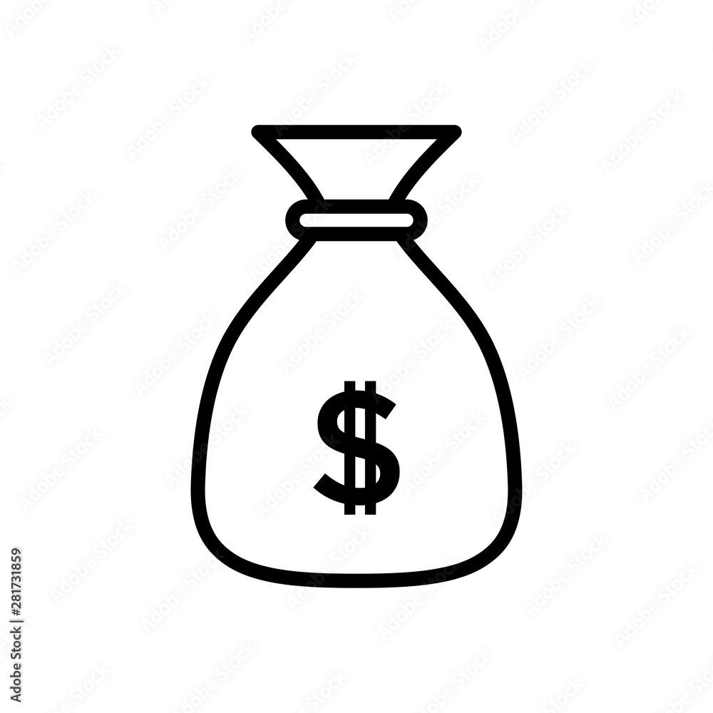 Money Bag Icon Vector design template Money Bag Icon Vector design template