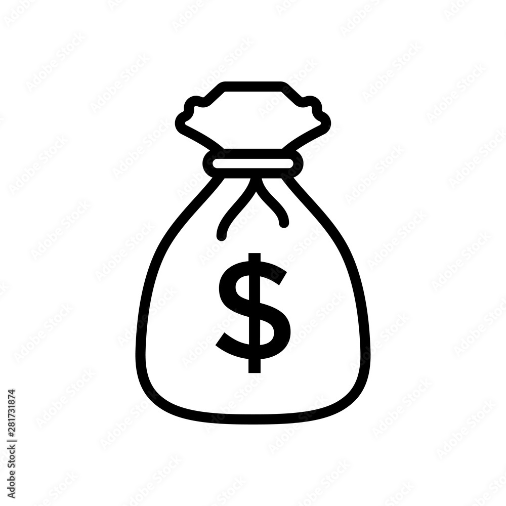 Money Bag Icon Vector design template Money Bag Icon Vector design template