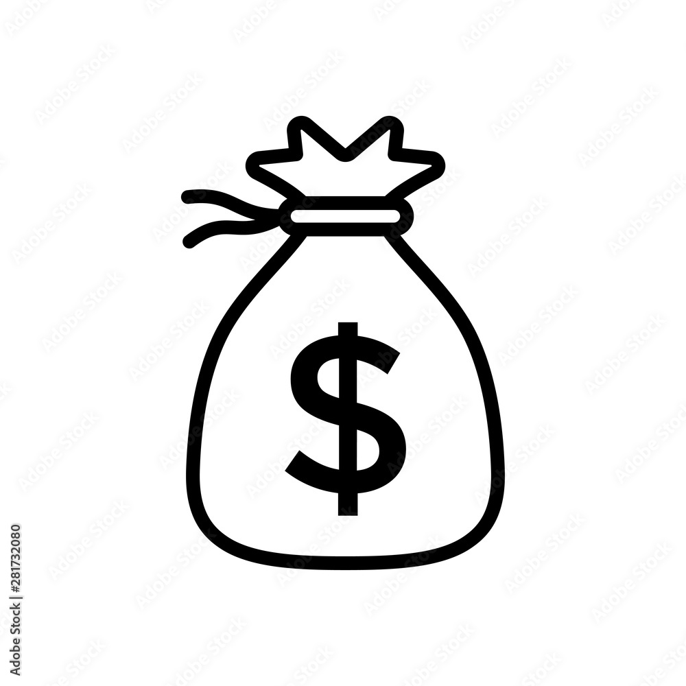 Money Bag Icon Vector design template Money Bag Icon Vector design template